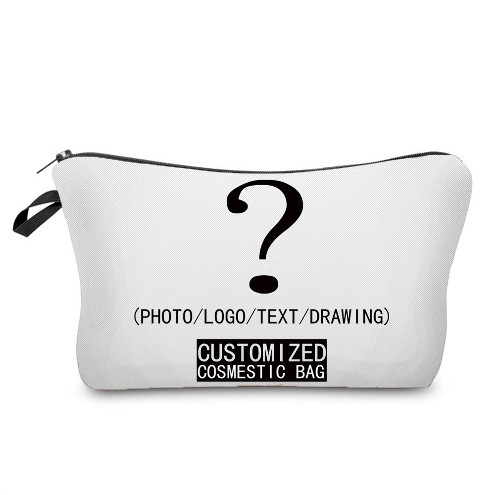 Wristlet Wallet Zipper - Personal Custom DIY Logo Makeup Bag