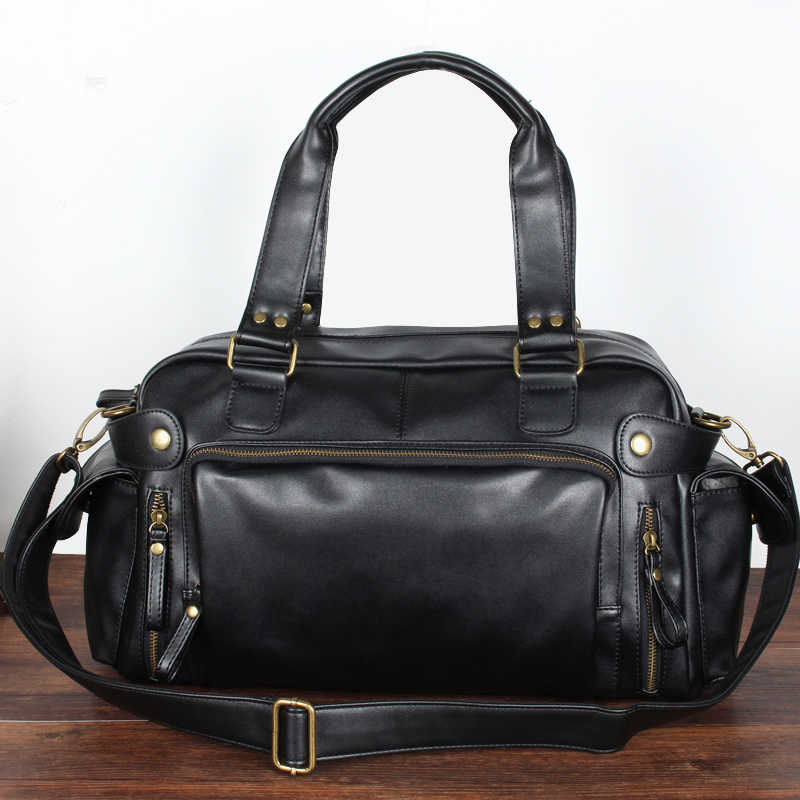 Luxury Bags For Travel - Casual Boston Handbag Men Luxury Design