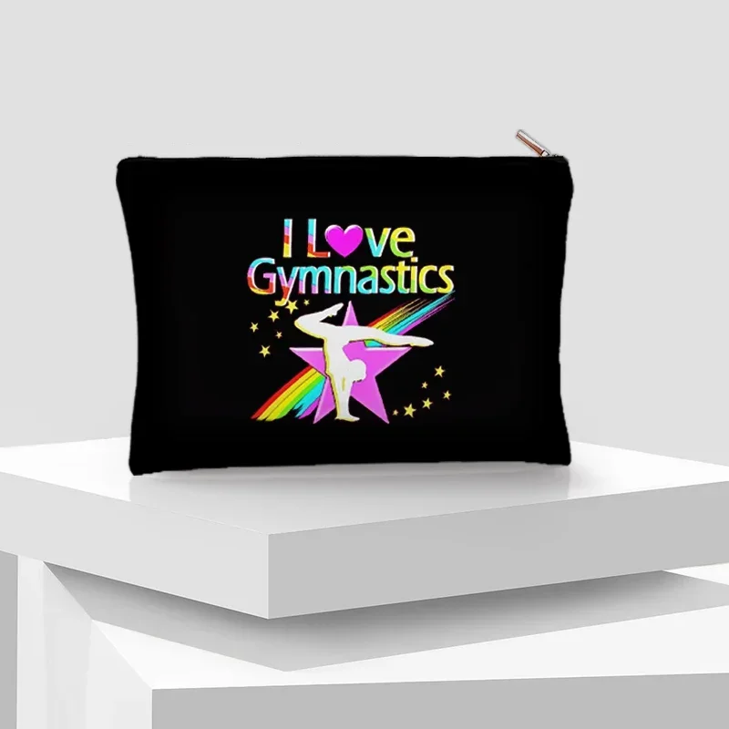 I Love Gymnastics Zipper Pouch - Wristlet Wallet Zipper ulasan dan harga