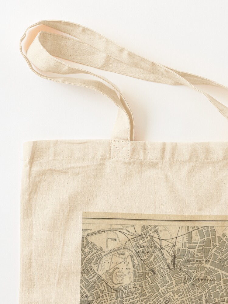 London map (19th century) Tote - Luxury Bags London ulasan dan harga