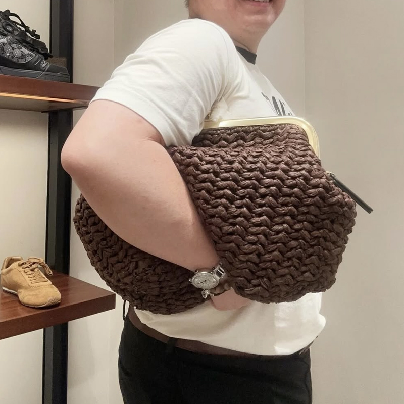 Hand-Woven Kisslock Frame Shou - Luxury Bags Vintage ulasan dan harga