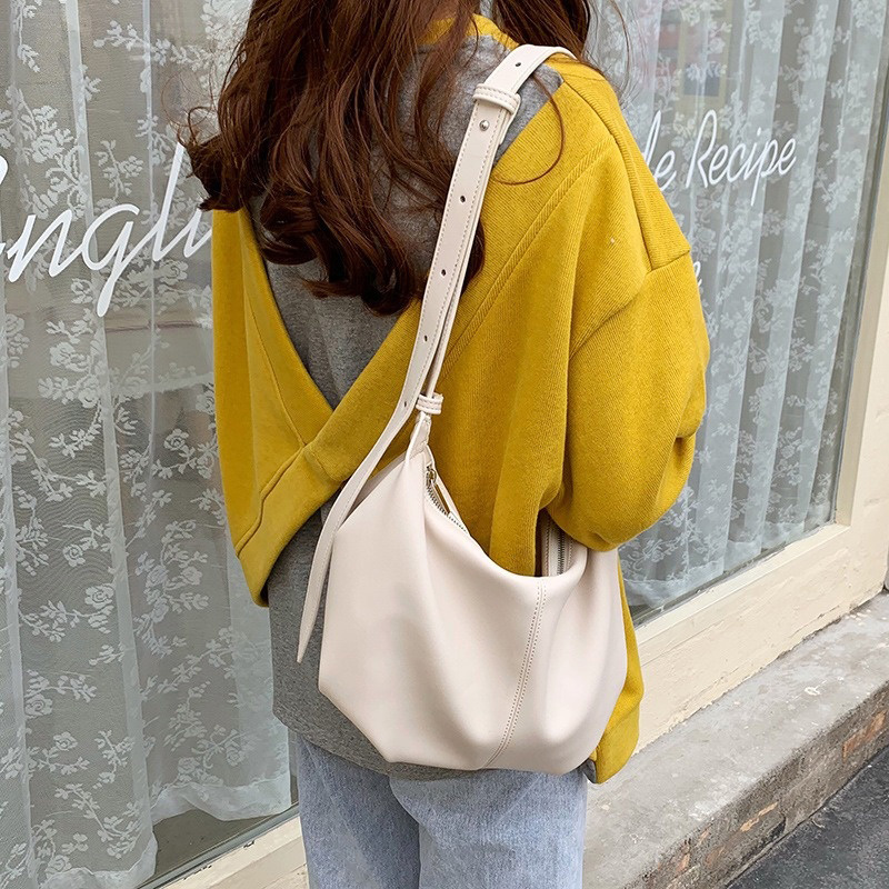 Women Simplicity Ruched Dumpli - Luxury Bags That Are Affordable ulasan dan harga