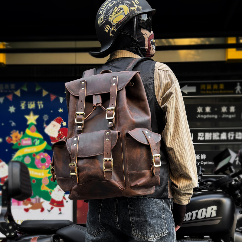 New Arrivals Leather Backpack  - Luxury Bags Vintage ulasan dan harga
