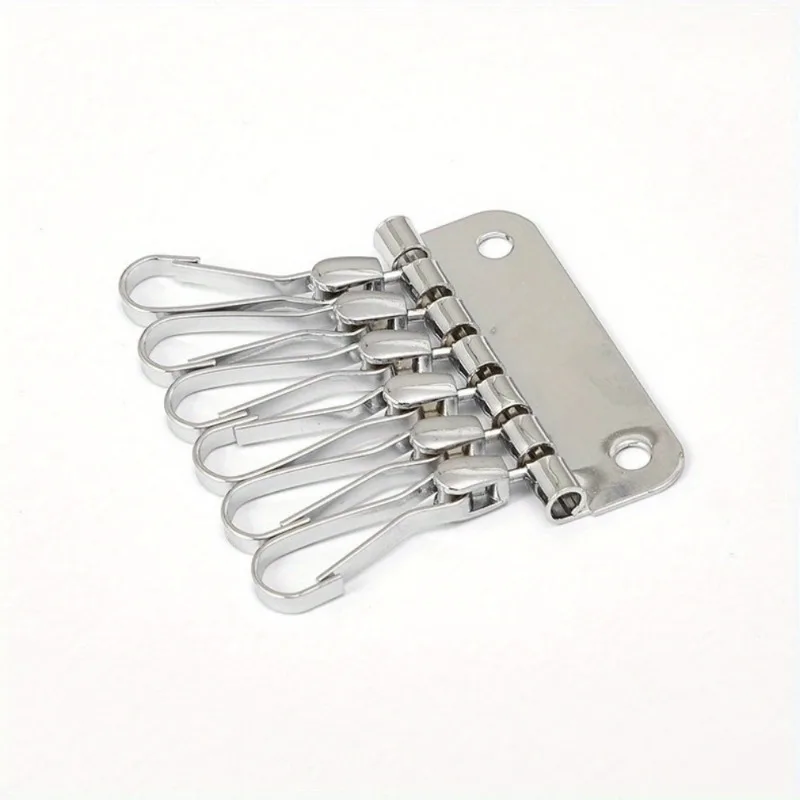 1PC Wallet Key Row 6 Hooks Key - Key Holder Leather Pouch ulasan dan harga