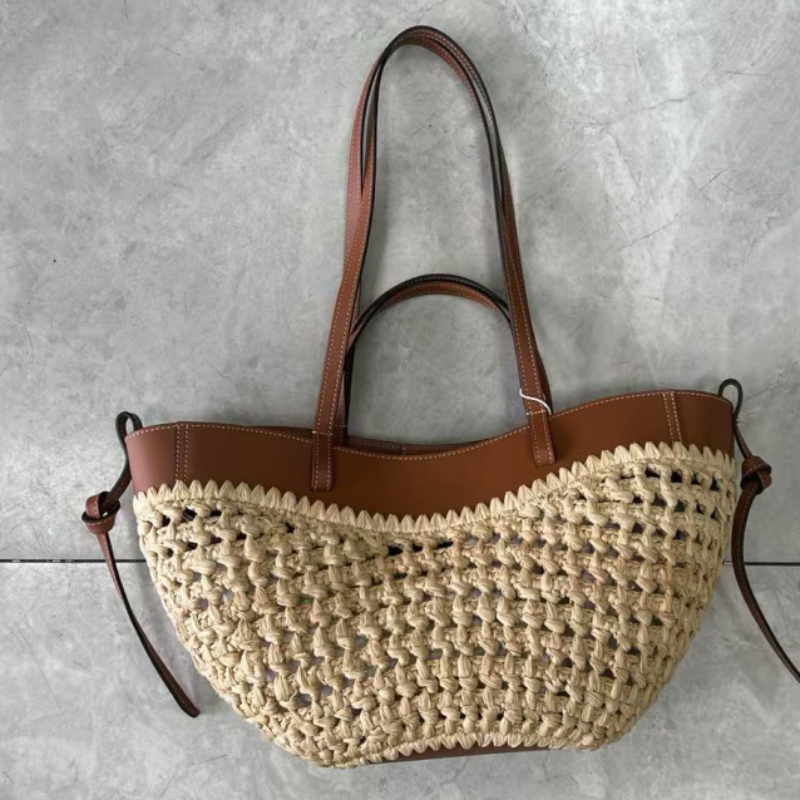 Luxury Raffia Straw Tote Bag,F - Luxury Bags For Travel ulasan dan harga
