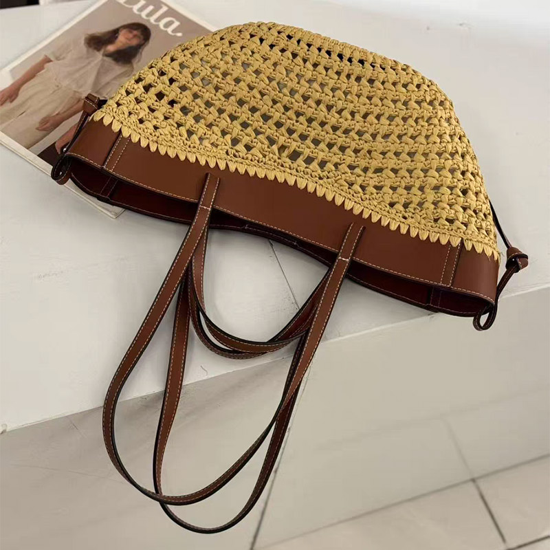 Luxury Raffia Straw Tote Bag,F - Luxury Bags For Travel ulasan dan harga