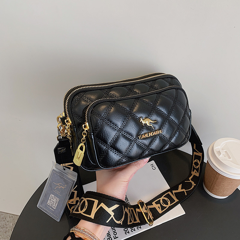 Argyle Pattern Simple Shoulder - Luxury Bags Without Logo ulasan dan harga