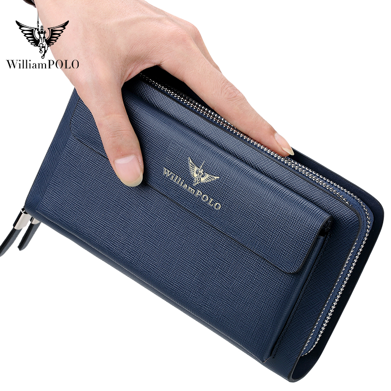 WILLIAMPOLO Luxury Men's Leath - Key Holder Leather Pouch ulasan dan harga