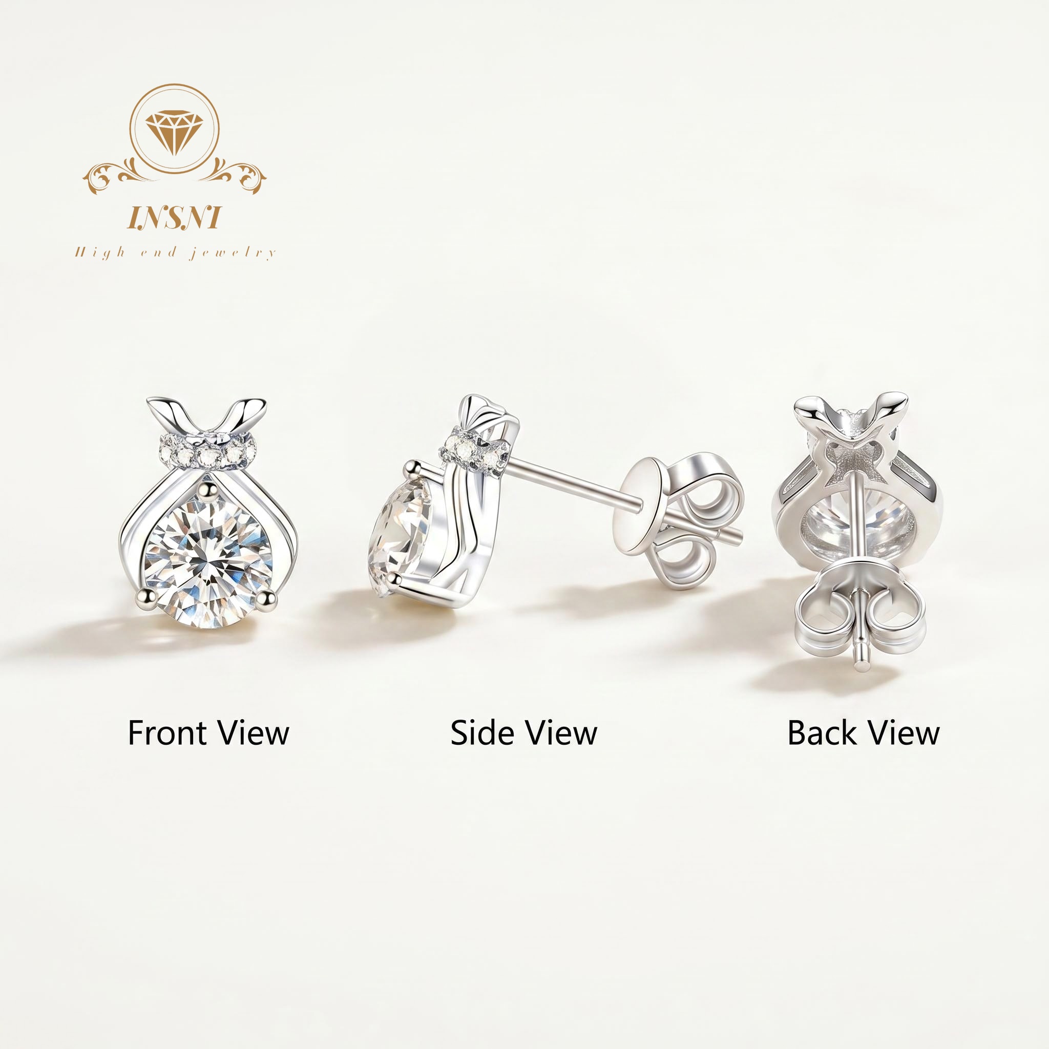 S925 Silver Moissanite Bow Luc - Luxury Bags That Are Affordable ulasan dan harga