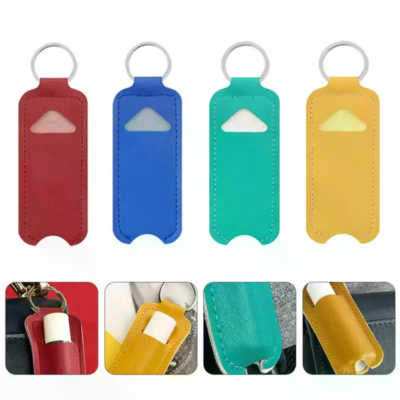 Pu Leather Chapstick Pouch Key - Key Holder Leather Pouch ulasan dan harga