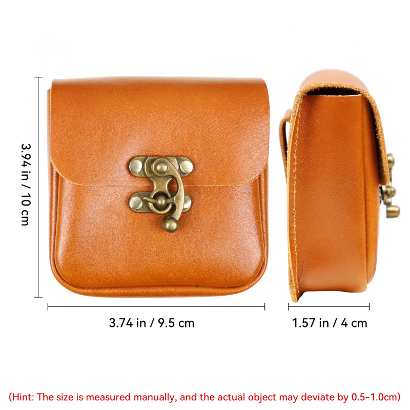 Soft Cowhide Small Waist Bag G - Key Holder Leather Pouch ulasan dan harga