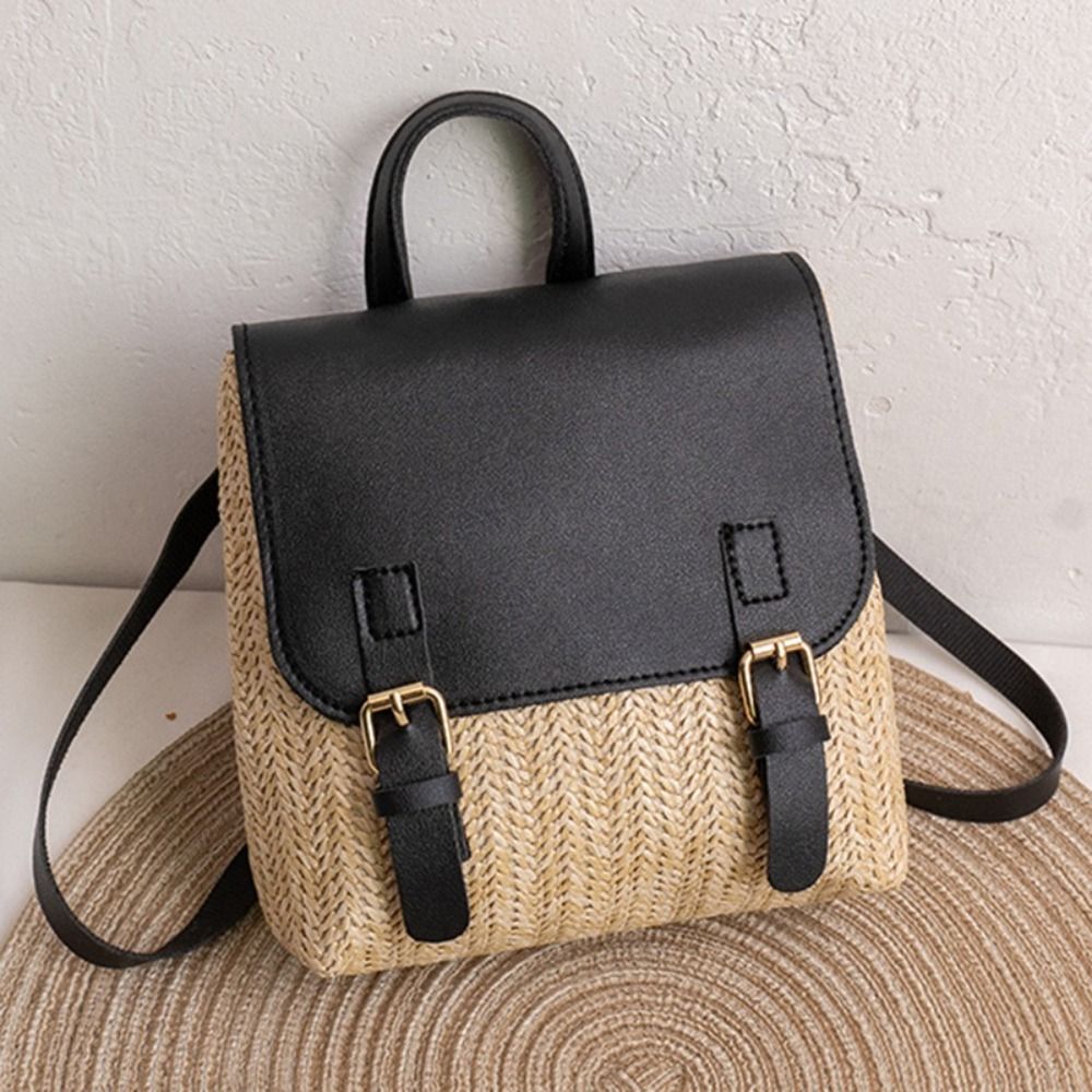 Versatile Bag PU Leather Straw - Luxury Bags Vintage ulasan dan harga