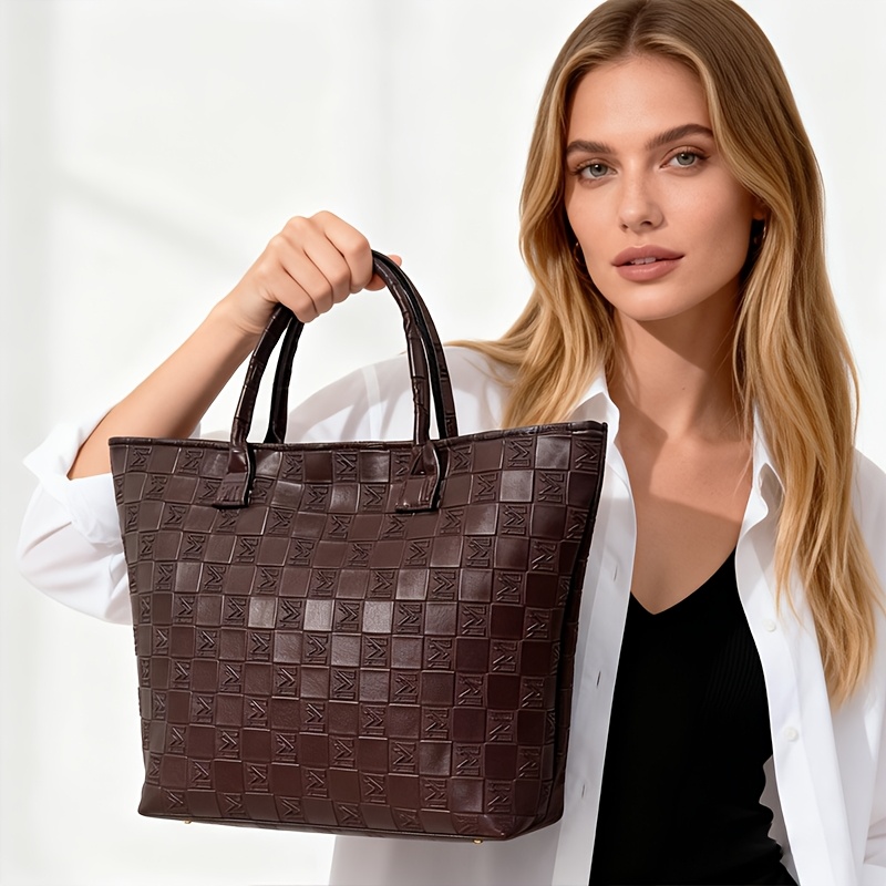 Light Luxury Deep Brown Quilte - Luxury Bags Vintage ulasan dan harga