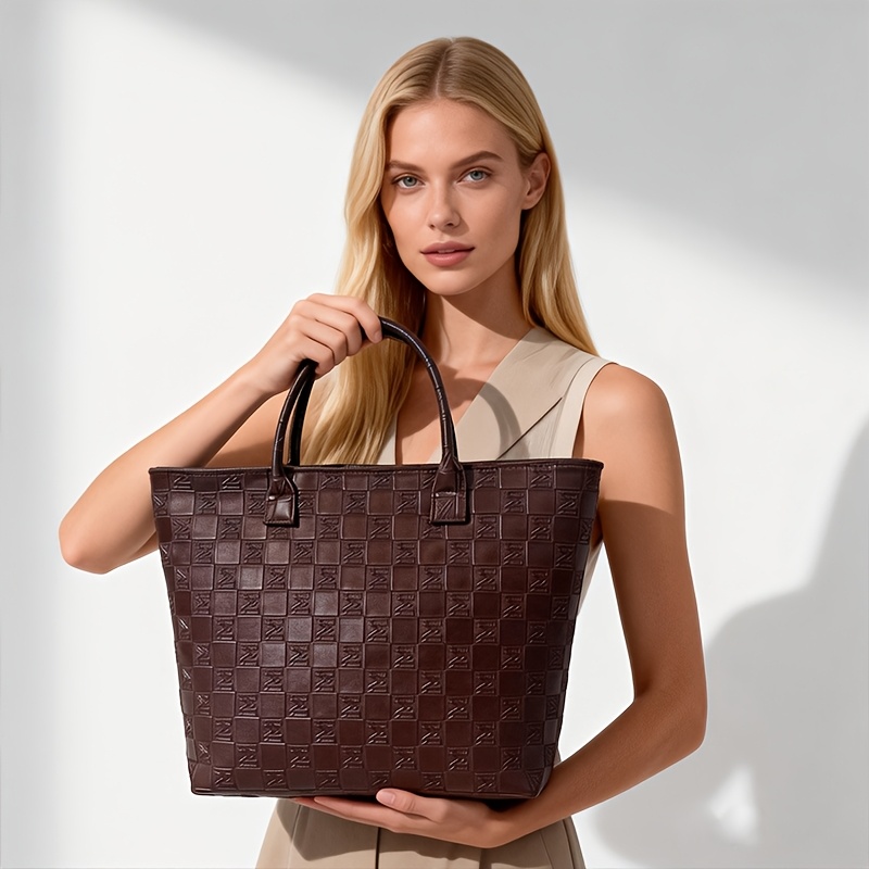 Light Luxury Deep Brown Quilte - Luxury Bags Vintage ulasan dan harga