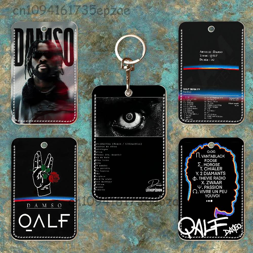 D-Damso Qalf Rectangle Card Ca - Key Holder Leather Pouch ulasan dan harga