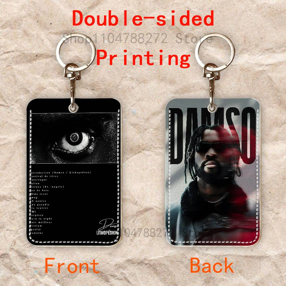 D-Damso Qalf Rectangle Card Ca - Key Holder Leather Pouch ulasan dan harga