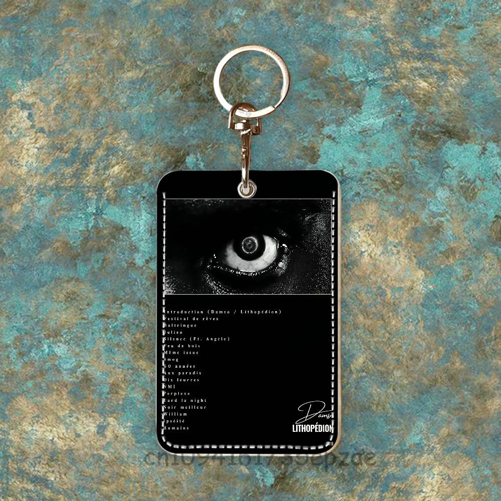 D-Damso Qalf Rectangle Card Ca - Key Holder Leather Pouch ulasan dan harga