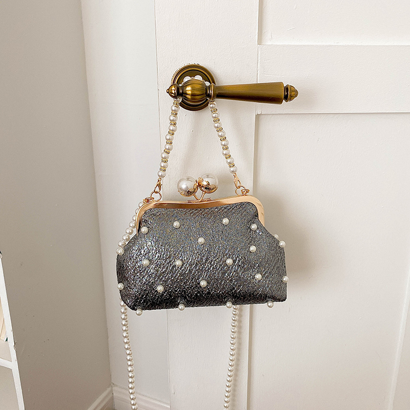 Glitter Pearl Decor Kiss Lock  - Luxury Bags That Are Affordable ulasan dan harga