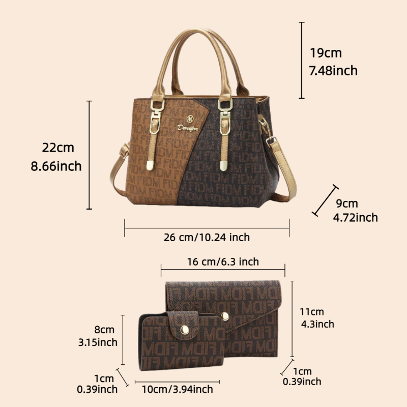 3-piece women's bag set, luxur - Luxury Bags For Travel ulasan dan harga