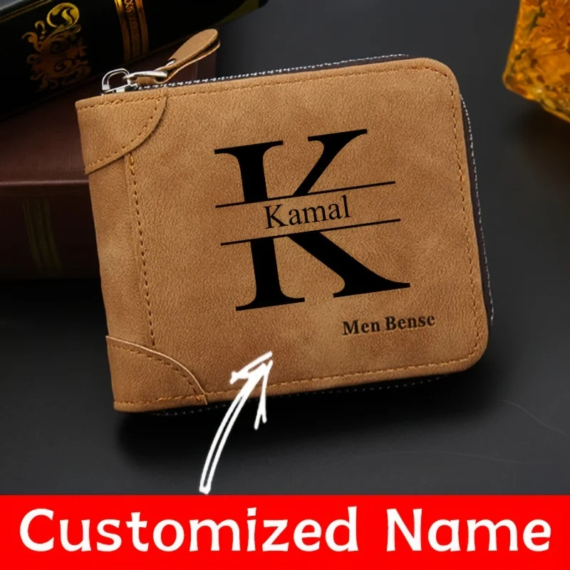 Customized Name Men's Wallet F - Wristlet Wallet Zipper ulasan dan harga
