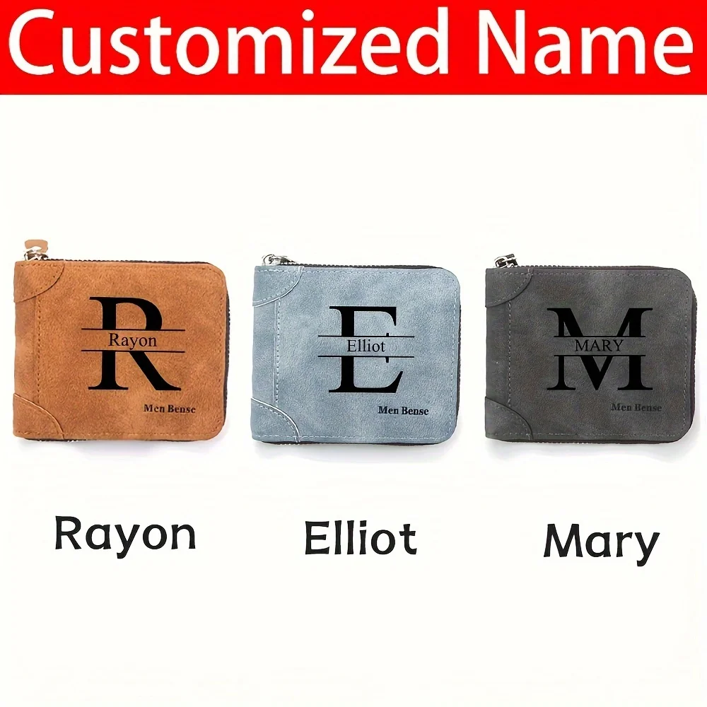 Customized Name Men's Wallet F - Wristlet Wallet Zipper ulasan dan harga