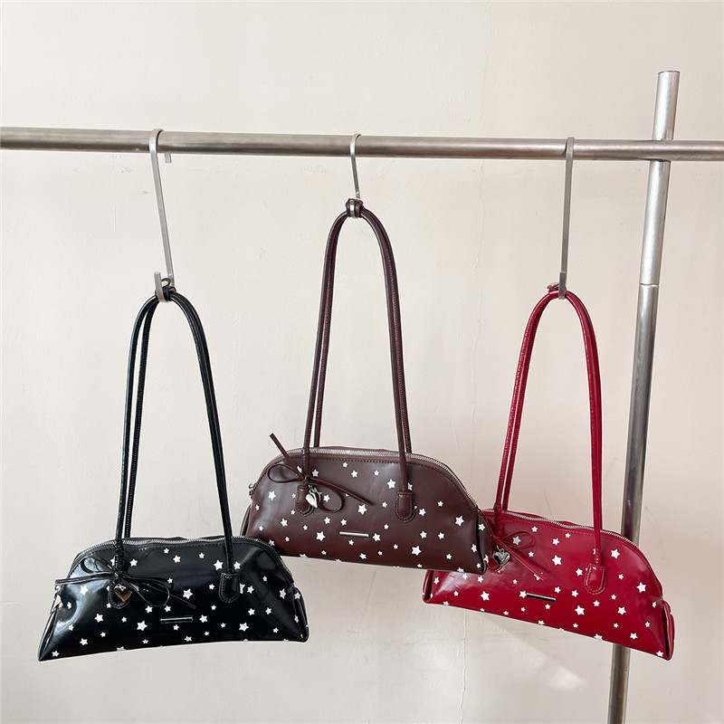 New PU Stars Bow Zipper Sweet  - Luxury Bags That Are Affordable ulasan dan harga
