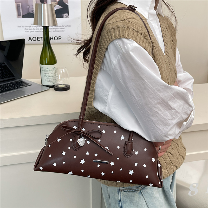 New PU Stars Bow Zipper Sweet  - Luxury Bags That Are Affordable ulasan dan harga
