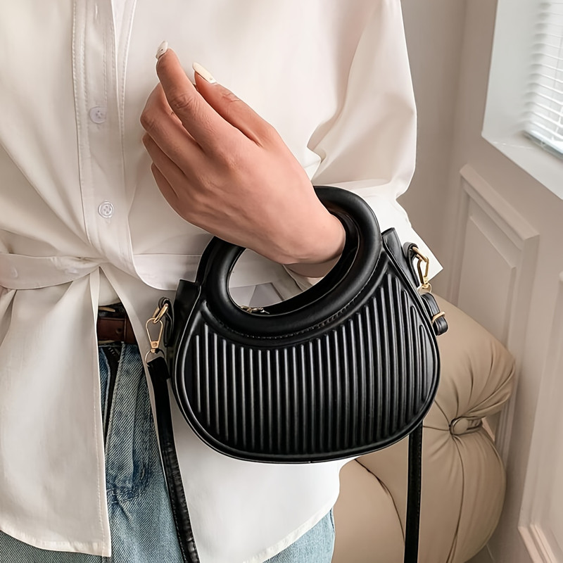 Chic Stripe Design Crossbody B - Luxury Bags Without Logo ulasan dan harga