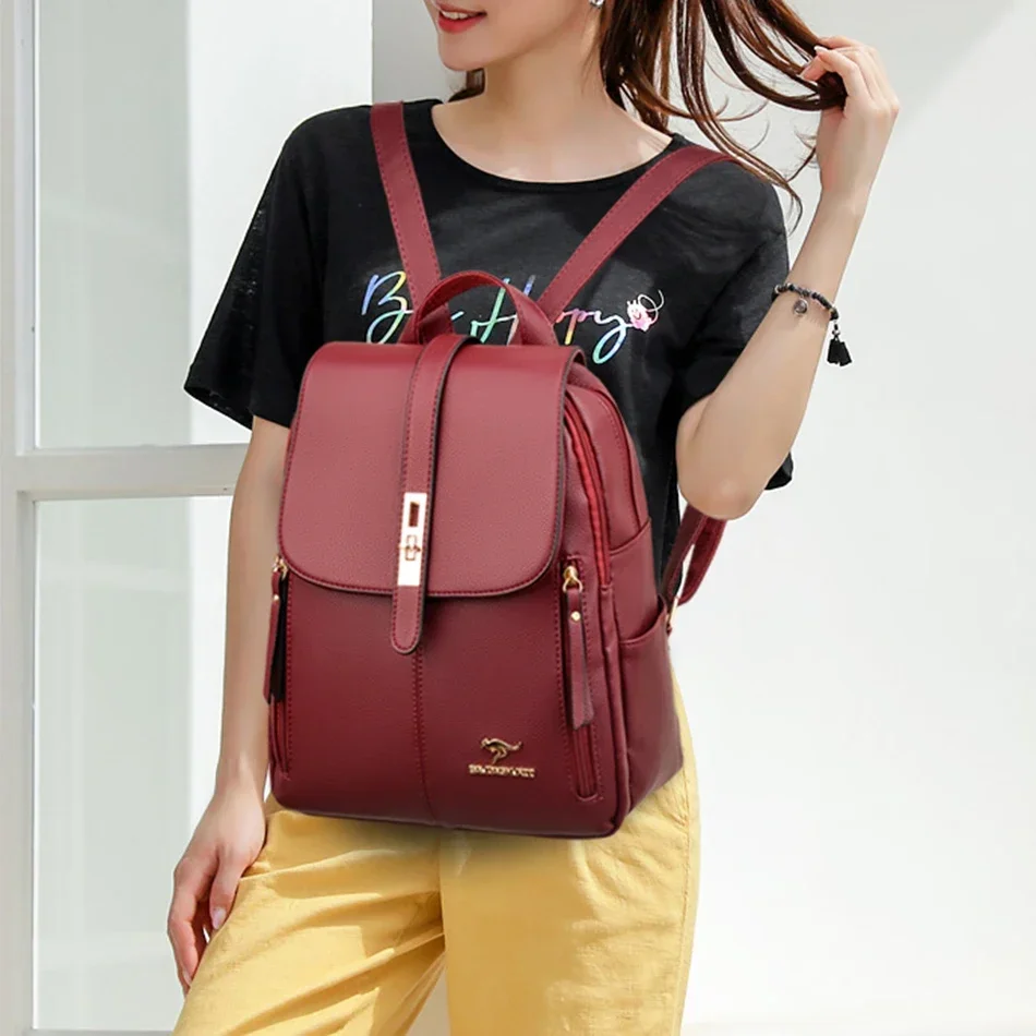 Women Leather Large Capacity B - Luxury Bags Vintage ulasan dan harga