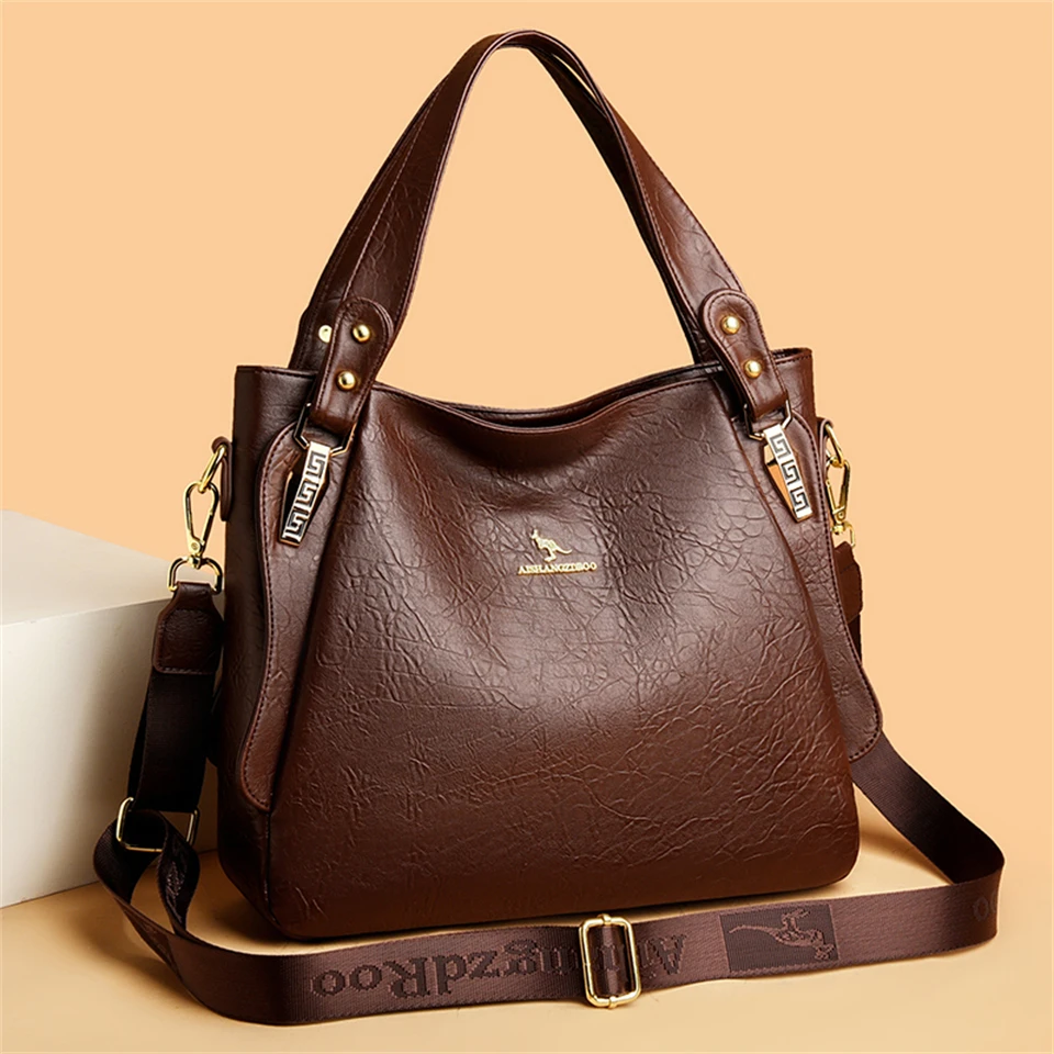 Genuine Brand Soft Leather Top - Luxury Bags Without Logo ulasan dan harga