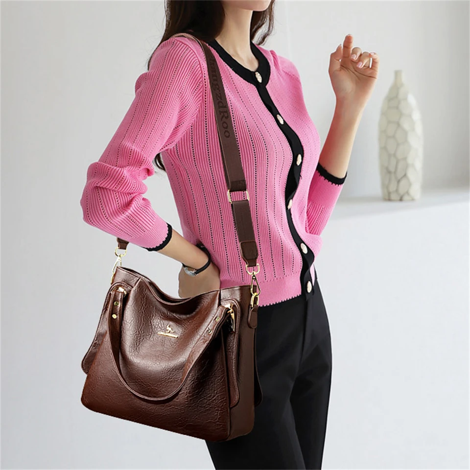 Genuine Brand Soft Leather Top - Luxury Bags Without Logo ulasan dan harga