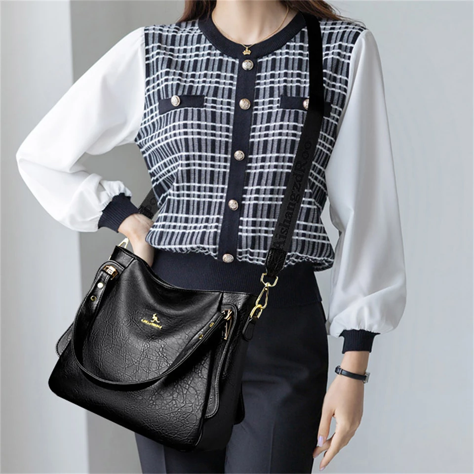 Genuine Brand Soft Leather Top - Luxury Bags Without Logo ulasan dan harga
