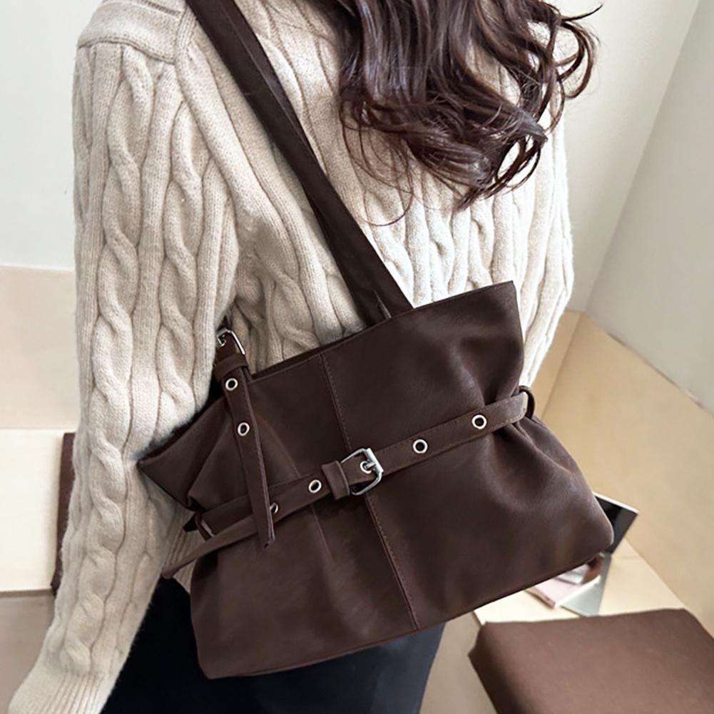 Solid-color Versatile Tote Bag - Luxury Bags Vip ulasan dan harga