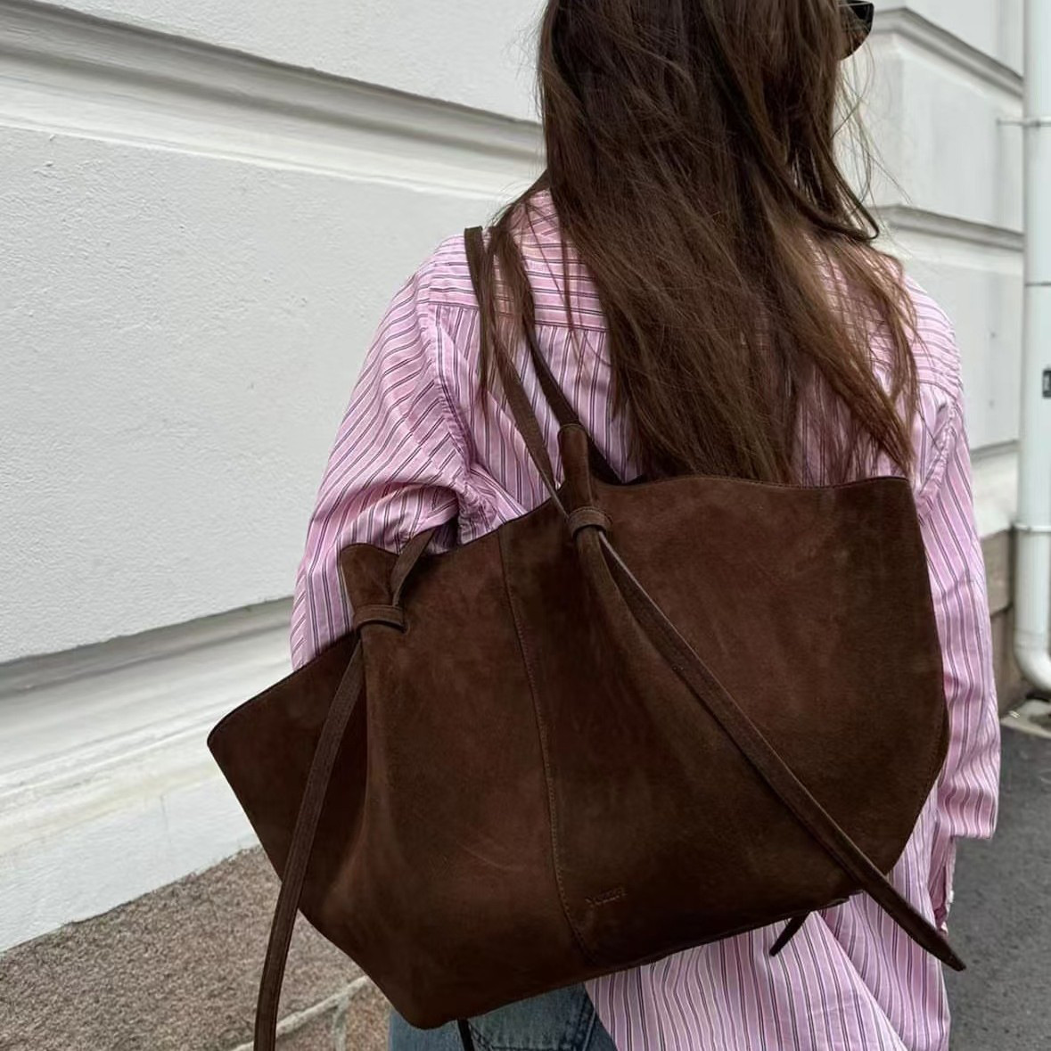 Faux Suede Tote Bags For Women - Luxury Bags Vintage ulasan dan harga