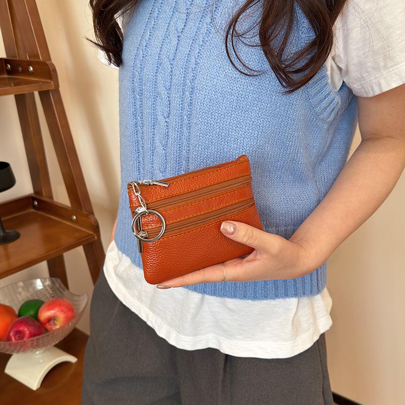 Durable PU Leather Coin Purse  - Wristlet Wallet Zipper ulasan dan harga
