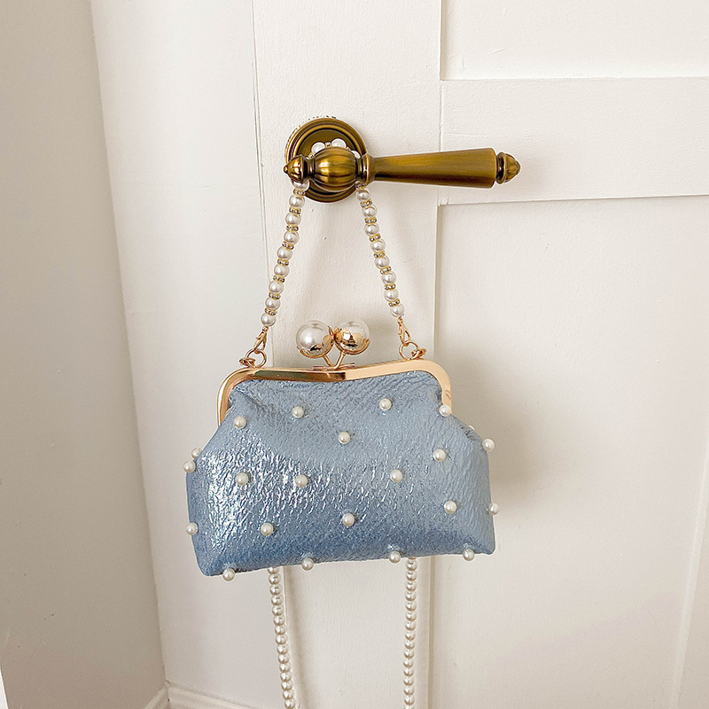 Glitter Pearl Decor Kiss Lock  - Luxury Bags That Are Affordable ulasan dan harga