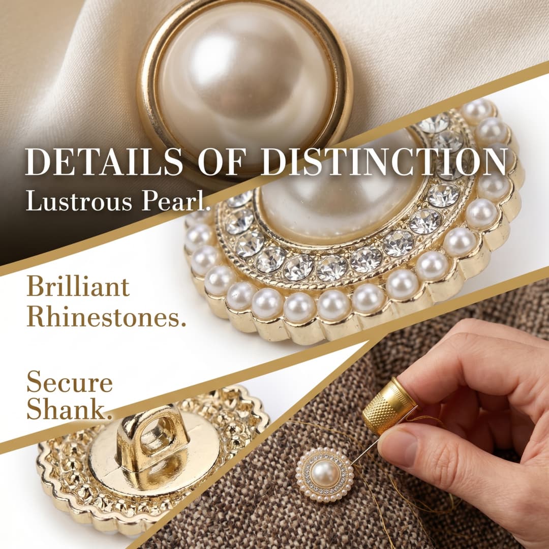 10Pcs Luxury Pearl & Crystal M - Luxury Bags Dry Clean ulasan dan harga