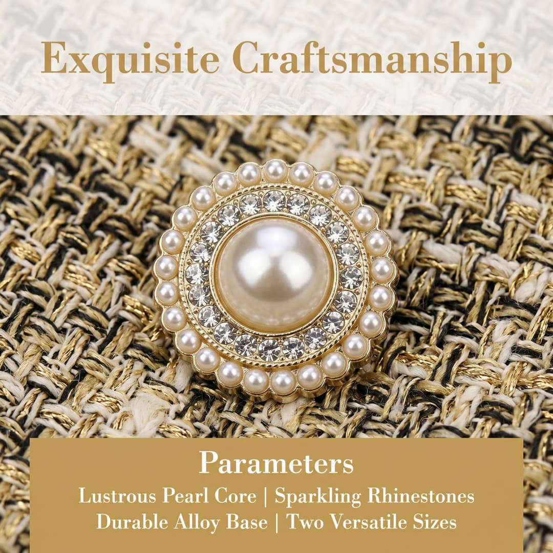 10Pcs Luxury Pearl & Crystal M - Luxury Bags Dry Clean ulasan dan harga