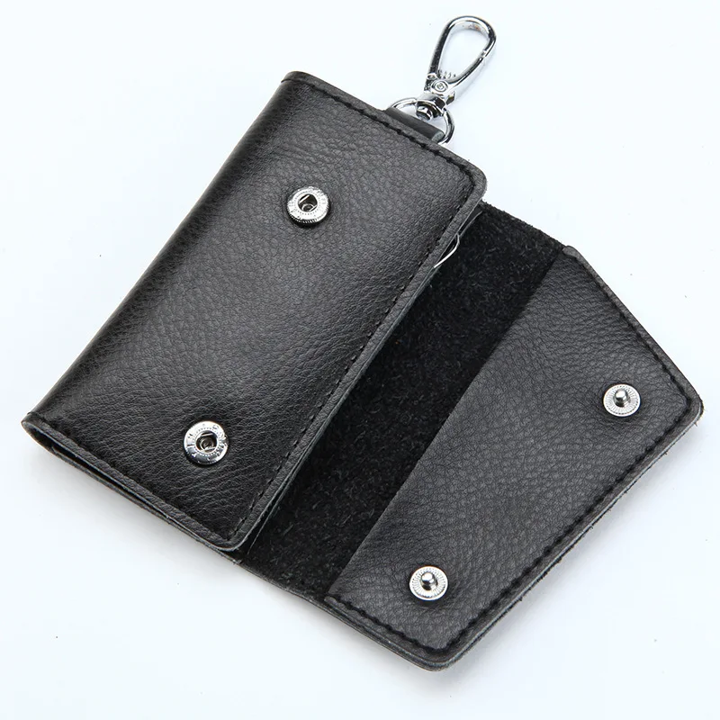 Genuine Leather Keychain Men K - Key Holder Leather Pouch ulasan dan harga