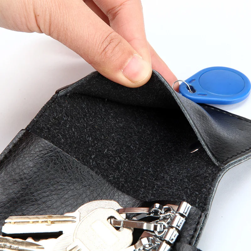 Genuine Leather Keychain Men K - Key Holder Leather Pouch ulasan dan harga