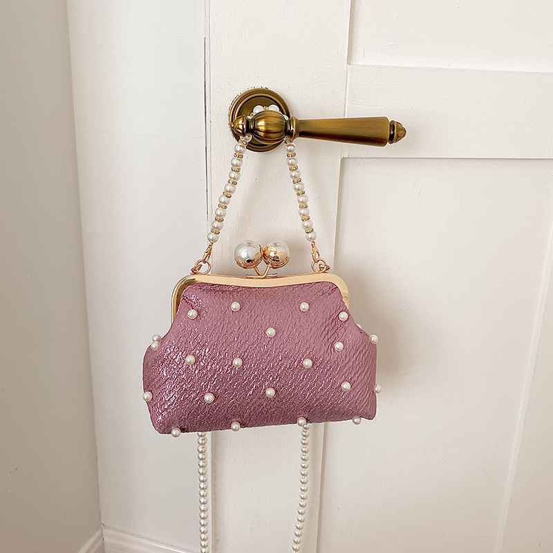 Glitter Pearl Decor Kiss Lock  - Luxury Bags That Are Affordable ulasan dan harga