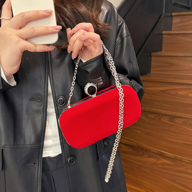 Black Velvet Handbag for Women - Luxury Bags Vip ulasan dan harga